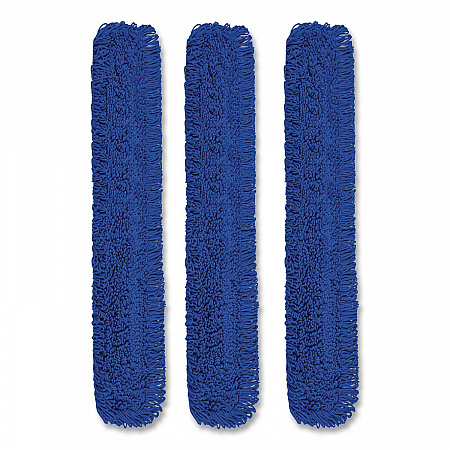 Microfiber Looped Dust Mop Pad Head, 60 x 5, Blue, 3/Pack (GRI182603PK)