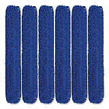 Microfiber Looped Dust Mop Pad Head, 60 x 5, Blue, 6/Pack (GRI182606PK)