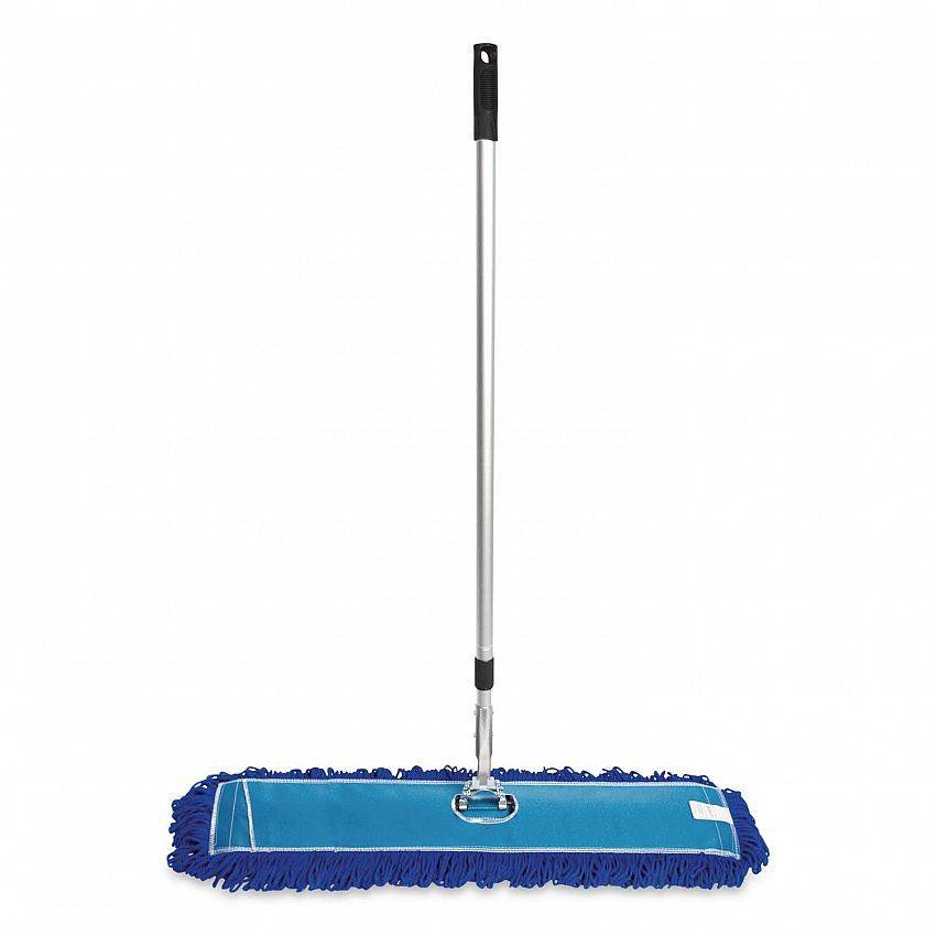 All-In-One Microfiber Dust Mop Set with Telescopic Handle, 36 x 5, Blue Microfiber Head, 40" to 72" Silver Aluminum Handle (GRI17436T)
