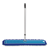 All-In-One Microfiber Dust Mop Set with Telescopic Handle, 60 x 5, Blue Microfiber Head, 40" to 72" Silver Aluminum Handle (GRI17460T)