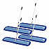 All-In-One Microfiber Dust Mop Set with Telescopic Handle, 60 x 5, Blue Microfiber Head, 72