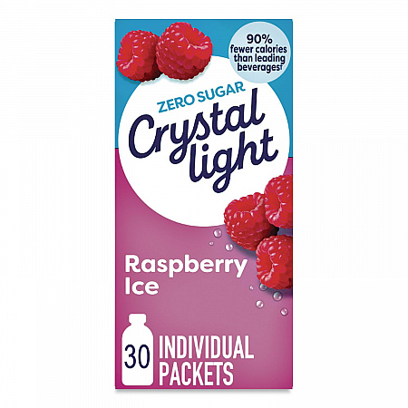 Flavored Drink Mix, Raspberry Ice, 0.08 oz Packet, 30/Box (79800)