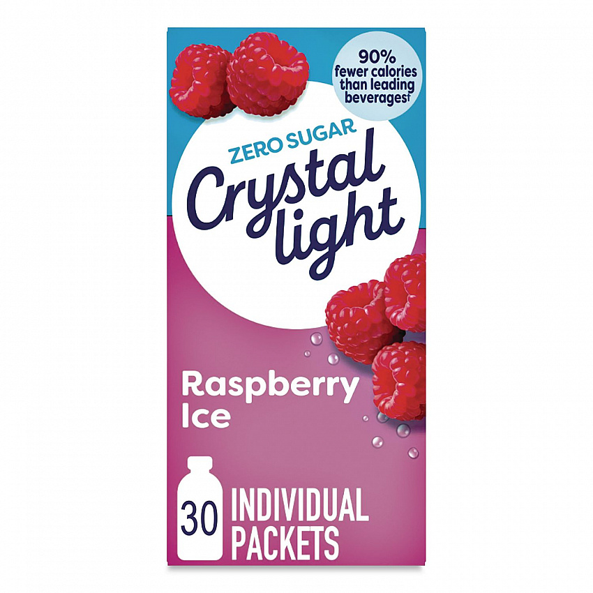 Flavored Drink Mix, Raspberry Ice, 0.08 oz Packet, 30/Box (79800)
