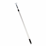 72" Aluminum Telescopic Dust Mop Handle, 1" dia x 42" to 72", Silver (GRI181)