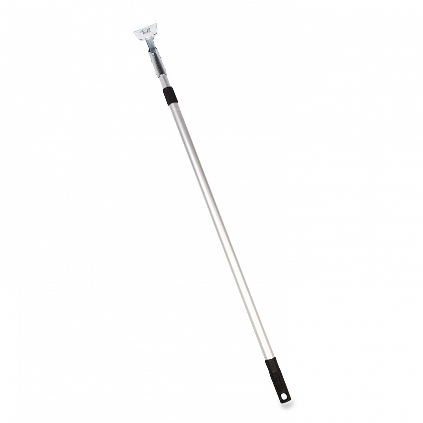 72" Aluminum Telescopic Dust Mop Handle, 1" dia x 42" to 72", Silver (GRI181)
