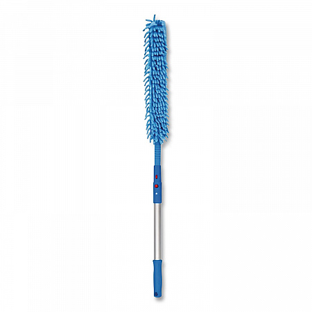 Flexible Wand Duster with Microfiber and Chenille Sleeve and 20