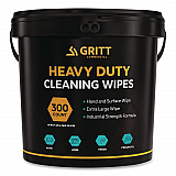 Heavy-Duty Cleaning Wipes, 10 x 12, Citrus, White, 300/Bucket (GRI6300)