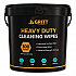 Heavy-Duty Cleaning Wipes, 10 x 12, Citrus, White, 300/Bucket (GRI6300)