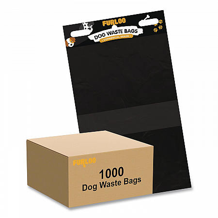 Pet Waste Station Header Heavy-Duty Leak-Resistant Dog Waste Refill Bags, Open-Face, 8.5
