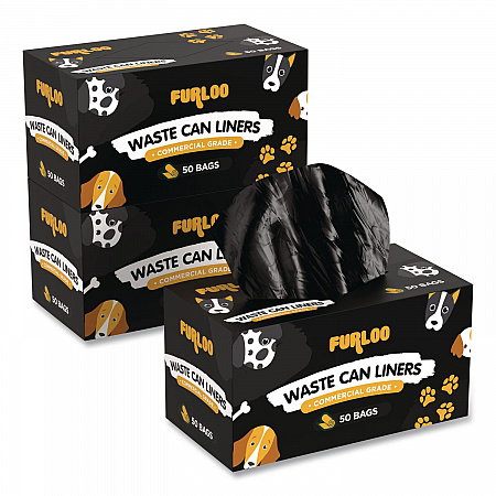 13-Gallon Heavy Duty Dog Waste Station Can Liners, Open-Face, 13 Gallons, 26