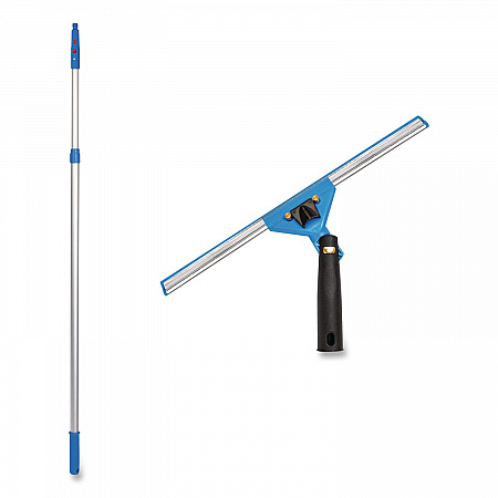 Pro Window Washing Kit with Swivel Squeegee and 6 ft Telescopic Pole, 14