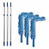 Flexible Wand Duster with Microfiber and Chenille Sleeve and 6 ft Telescopic Pole, 3/Kit (GRI1756F3PK)