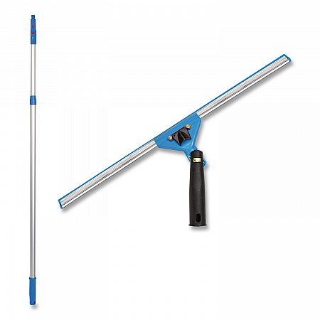 Pro Window Washing Kit with Swivel Squeegee and 6 ft Telescopic Pole, 18