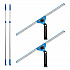 Pro Window Washing Kit with Swivel Squeegee and 6 ft Telescopic Pole, 18
