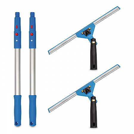Pro Window Washing Kit with Swivel Window Squeegee and 20