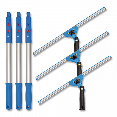 Pro Window Washing Kit with Swivel Window Squeegee and 20