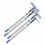 Pro Window Washing Kit with Squeegee, Washer and 6 ft Telescopic Pole, 14" Wide, 2/Kit (GRI1376F142P)