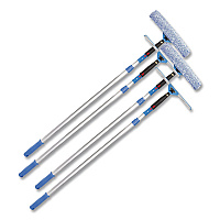 Pro Window Washing Kit with Squeegee, Washer and 6 ft Telescopic Pole, 14" Wide, 2/Kit (GRI1376F142P)