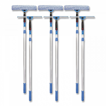 Pro Window Washing Kit with Squeegee, Washer and 6 ft Telescopic Pole, 14
