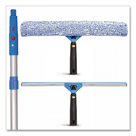Pro Window Washing Kit with Squeegee, Washer and 6 ft Telescopic Pole, 18