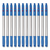 20" Aluminum Pole with Click/Lock Adapter Cone, Blue/Silver, 12/Pack (GRI10712PK)