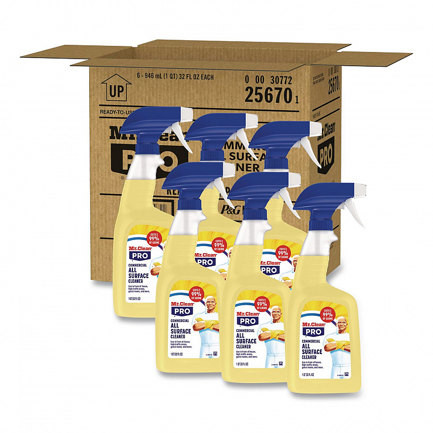 Commercial All Surface Cleaner, Unscented, 32 oz Spray Bottle, 6/Carton (25670)