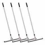 Double Neoprene Foam Floor Squeegee with 72" Aluminum Telescopic Handle, 22" Wide Blade, 4/Kit (GRI152T4PK)