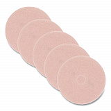 Burnish Floor Pads, 28" Diameter, Pink, 5/Carton (25864)