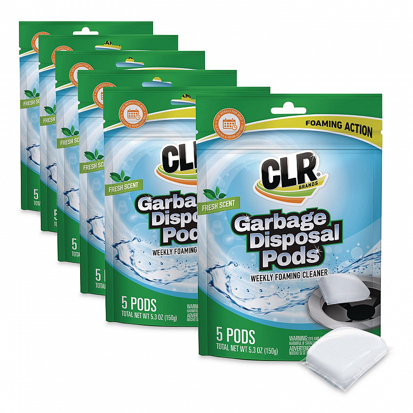 Garbage Disposal Pods, 5 Pods/Pack, 6 Packs/Carton (GDC6PRO)
