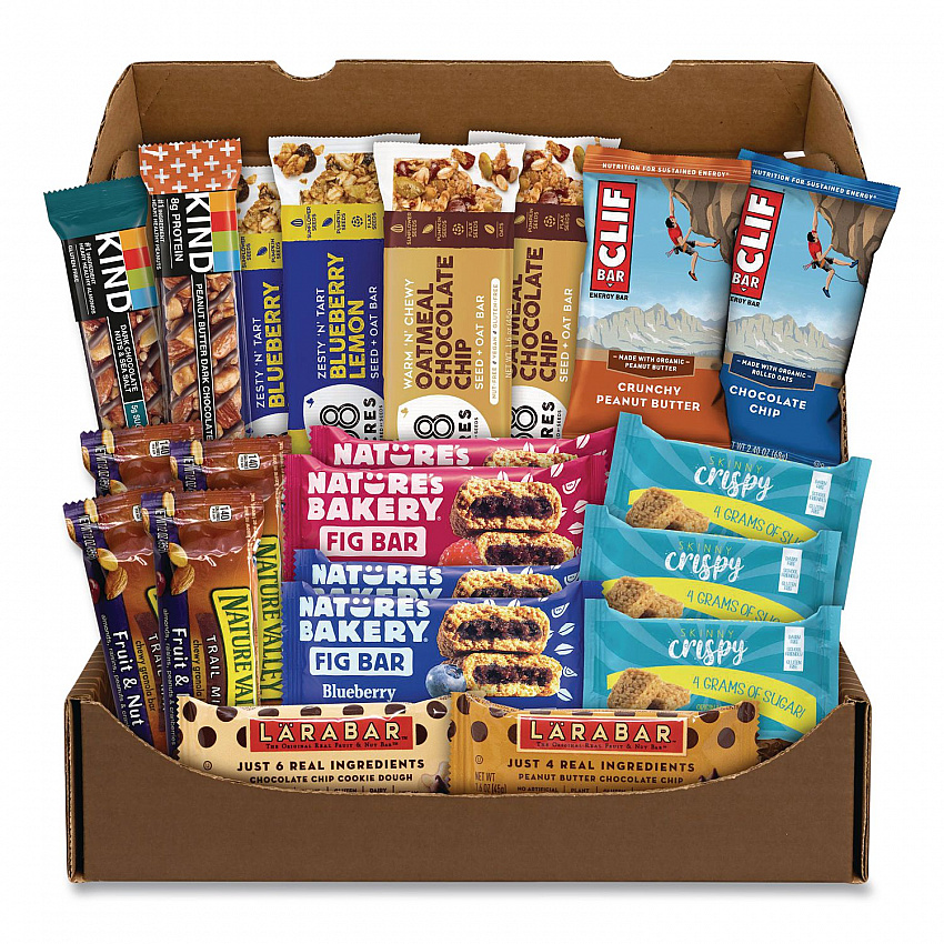 Healthy Snack Bar Box, 21 Assorted Snacks/Box (700S0001)