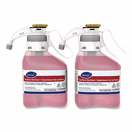Hard Surface Sanitizer, Unscented, 1.4 L SmartDose, 2/Carton (100965932)
