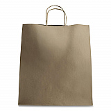 Huntington Paper Shopping Bag, Rope Handles, Large Size, 13.4 x 9.3 x 15.9, Kraft, 200/Carton (FPSB130)