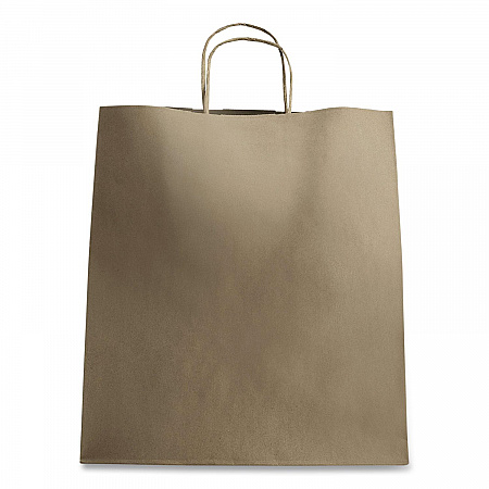 Huntington Paper Shopping Bag, Rope Handles, Large Size, 13.4 x 9.3 x 15.9, Kraft, 200/Carton (FPSB130)