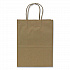 Paper Shopping Bag, Rope Handles, Small Size, 8.1 x 4.5 x 10.6, Kraft, 250/Carton (FPSB100)