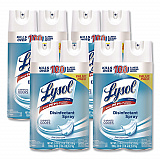 Disinfectant Spray, Crisp Linen Scent, 19 oz Aerosol Spray, 2/Pack, 4 Packs/Carton (99608CT)