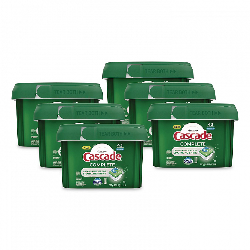 ActionPacs, Fresh Scent, 22.5 oz Tub, 43/Tub, 6 Tubs/Carton (21700)