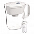 Small 6-Cup Water Filter Pitcher with 1 Standard Filter, Denali, White, 2/Carton (36089)