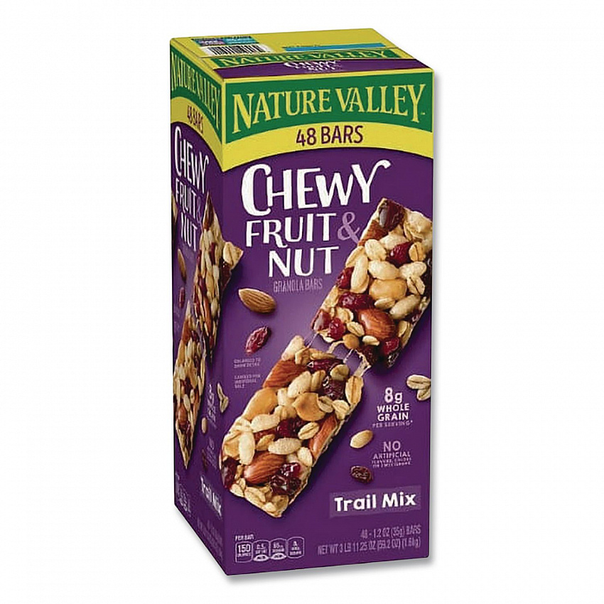 Granola Bars, Chewy Fruit and Nut Trail Mix, 1.2 oz Pouch, 48/Box (GEM19696)