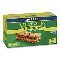 Granola Bars, Oats'n Honey Cereal, 1.5 oz Bar, 18/Box (SN3353)