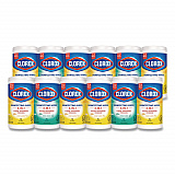 Disinfecting Wipes, Bleach Free Cleaning Wipes, 1-Ply, 7 x 8, Fresh Scent/Citrus Blend, White, 75/Canister, 3/Pack, 4/Carton (30208)