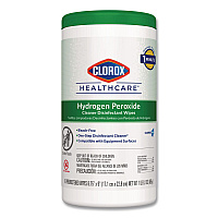 Hydrogen Peroxide Cleaner Disinfectant Wipes, 6.75 x 9, White, 95/Canister (30824EA)