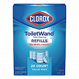 ToiletWand Toilet Cleaning Refills, Toilet Cleaning Scrubbing Pads, Blue/White, 20/Pack (31049)
