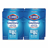 ToiletWand Toilet Cleaning Refills, Disinfecting Scrubbing Pads, 20 Count, 4/Carton (31049CT)
