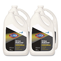 CloroxPro Urine Remover for Stains and Odors, Clean Floral Scent, 128 oz Refill Bottle, 4/Carton (31351CT)