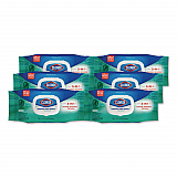 Disinfecting Cleaning Wipes, Flex Pack, 1-Ply, 8 x 7, Fresh Scent, White, 75 Towels/Box, 6 Boxes/Carton (31430)