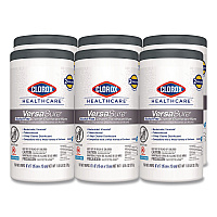 VersaSure Cleaner Disinfectant Wipes, 1-Ply, 6 x 5, Fragranced, White, 150/Canister, 6 Canisters/Carton (31758)