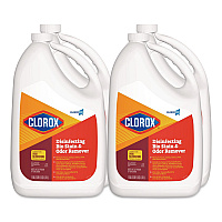 CloroxPro Disinfecting Bio Stain and Odor Remover, Fragranced, 128 oz Refill Bottle, 4/Carton (31910)
