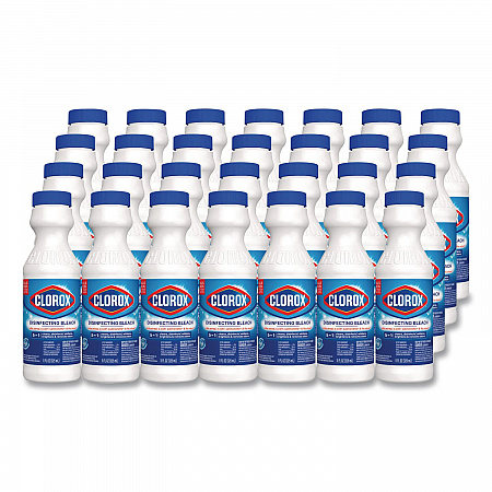 Concentrated Regular Disinfecting Bleach, Unscented, 11 oz Bottle, 28/Carton (32436CT)