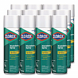 CloroxPro Disinfecting Spray, Fresh Scent, 19 oz Aerosol Spray, 12/Carton (38504CT)