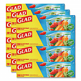 Zipper Food Storage Plastic Bags, Gallon Size, 10.75 x 10.19, Clear, 20 Bags/Box, 12 Boxes/Carton (55050)